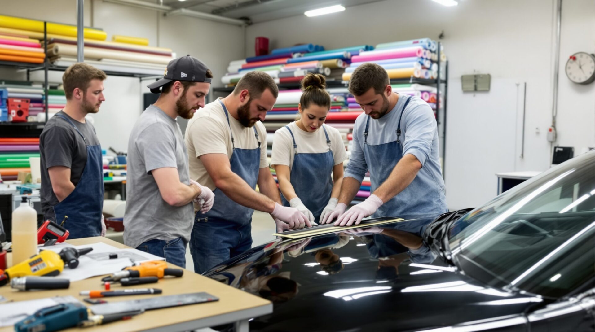 Se former à la pose de films vinyles auto pour une reconversion professionnelle rapide